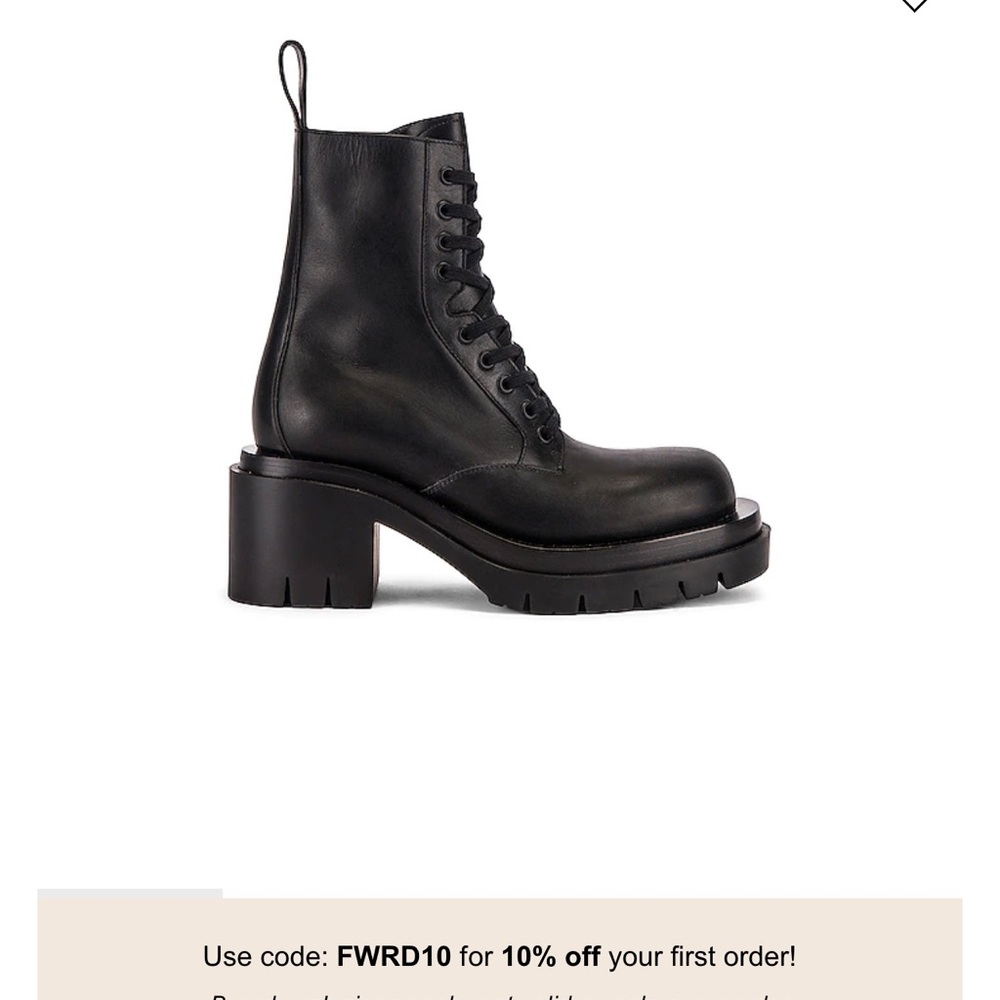 Bottega Veneta Lace Up Lug Boots